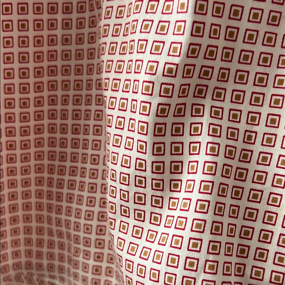 Vintage Gucci Pink Red Brown printed Checkered Casual Shirt 42 aprox S M - Picture 8 of 8